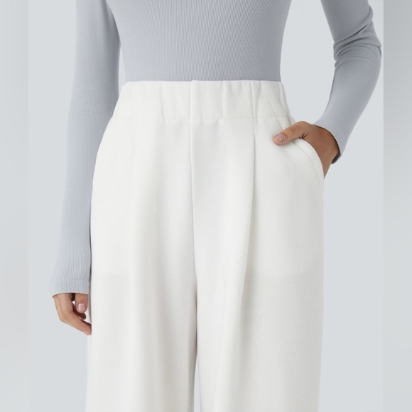 HALARA NWT High Waist Wide Leg Fleece lined Med-R pallet stain look at photos - Picture 5 of 15